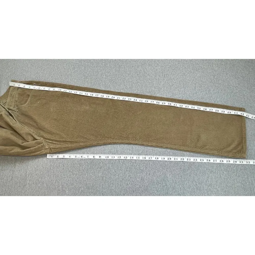 Banana Republic Pants Men 36 x 32 Beige Corduroy 100%‎ Cotton Straight Leg